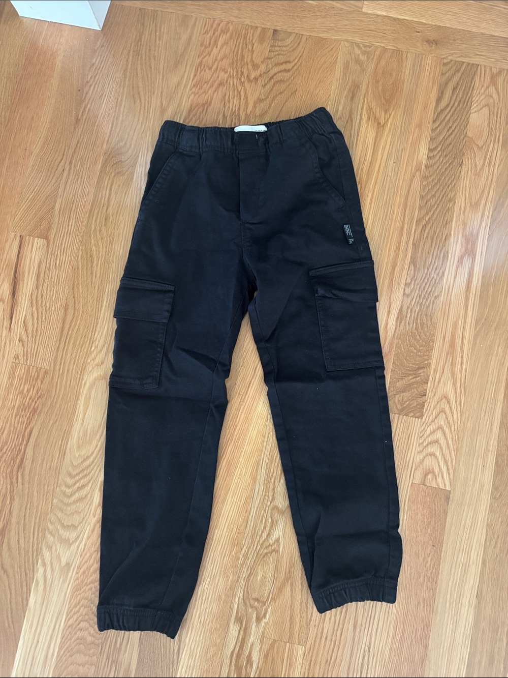 Kids Black Cargo Jogger Pants - Unbranded